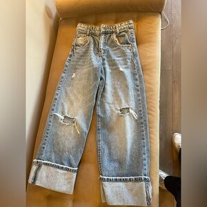 Zara wide leg jeans 10